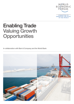 Enabling Trade Valuing Growth Opportunities - WEF