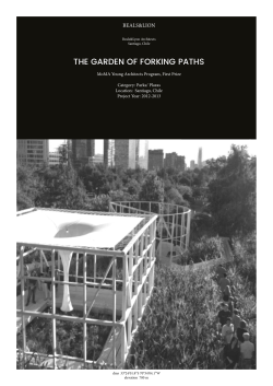 THE GARDEN OF FORKING PATHS - Landscape as Urbanism in