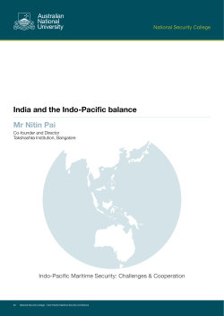 India and the Indo-Pacific balance