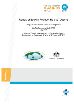 Review of Bauxite Residue &ldquo;Re