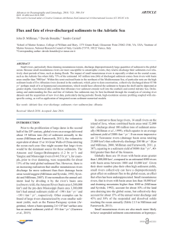 Flux and fate of river-discharged sediments to the Adriatic Sea