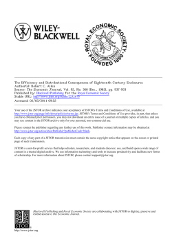 The Efficiency and Distributional Consequences of Eighteenth