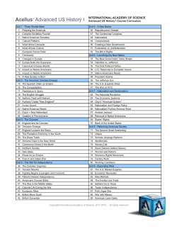 Acellus Advanced US History I - International Academy of Science