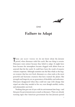 Escaping Jurassic Government: How to Recover America`s Lost