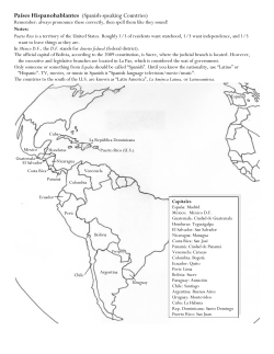 Pa&iacute;ses Hispanohablantes (Spanish-speaking Countries)