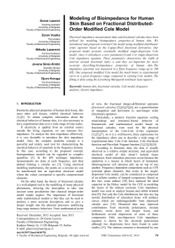 Modeling of Bioimpedance for Human Skin Based on Fractional