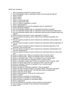 2. How can geography help us understand human