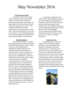 May 2016 - Timmerman School