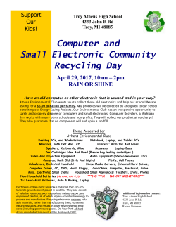 Computer and Small Electronic Community Recycling Day
