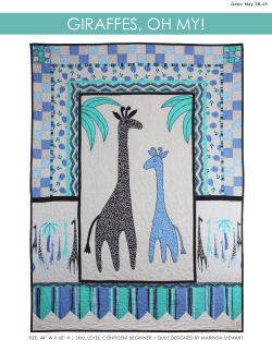 gIraffES, oH mY! - Michael Miller Fabrics