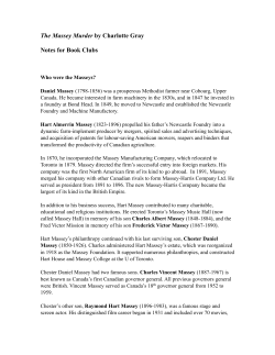 The Massey Murder by Charlotte Gray Notes for Book Clubs