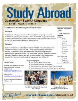 Guatemala &ndash; Spanish Language