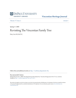 Revisiting The Vincentian Family Tree