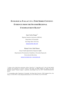 ecological fallacy in a time series context: evidence from the spanish