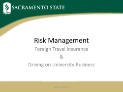 Risk Management Services Updates