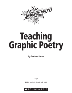TeachinG GRaPhic POeTRY - Scholastic Education Canada