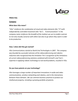 Press FAQs - VGo Communications