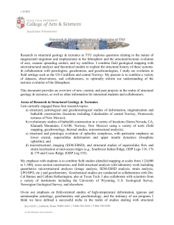 Struc-Tect-Research-Letter - Texas Tech University Departments