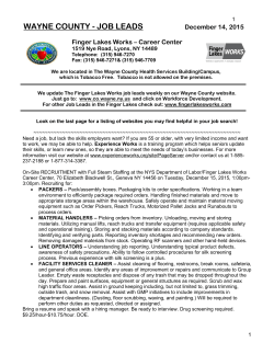 finger lakes works &ndash; wayne - Seneca County