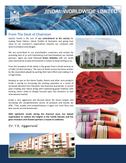 From The Desk of Chairman