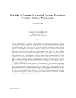 Stability of Discrete Mechanical Systems Containing Negative