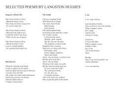 selected poems by langston hughes