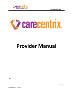 Provider Manual