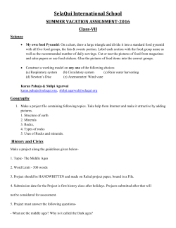 Class VII - About SelaQui