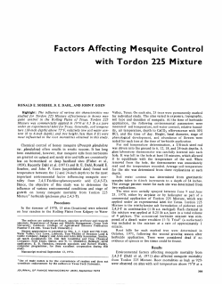 Factors Affecting Mesquite Control with Tordon 225 Mixture