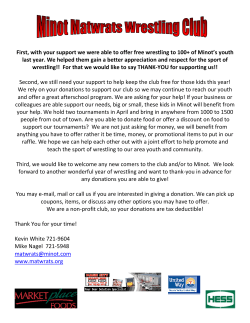 First, with your support we were able to offer free wrestling to 100+ of