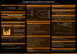 Compressing multisets using tries