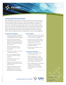 Bank Reconciliation
