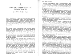 2 toward consolidated democracies