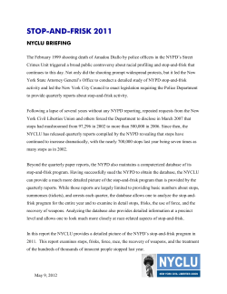 stop-and-frisk 2011 - New York Civil Liberties Union