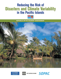 Fiji assessment - World Bank Group