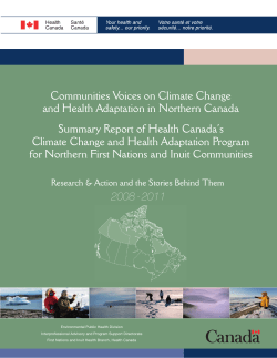 Community Voices on Climate Change and Health Adaptation in
