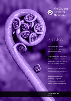 April 2009 - New Zealand College of Midwives