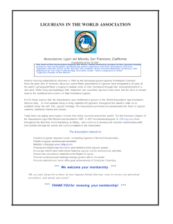 Membership Form - Associazione Liguri Nel Mondo&ndash; San Francisco