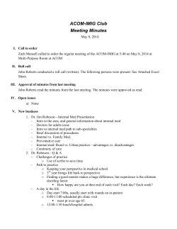 IMIG Minutes May 2014