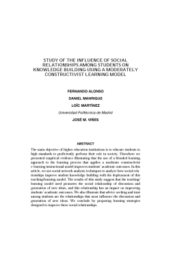 study of the influence of social relationships among students on
