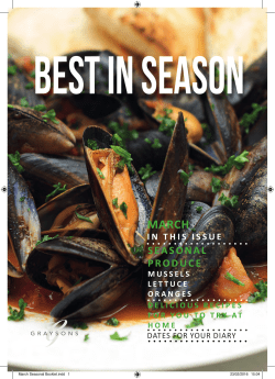 March - Graysons Restaurants