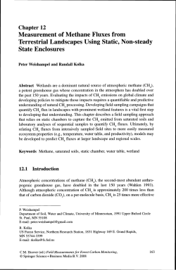 Measurement of Methane Fluxes from Terrestrial Landscapes Using