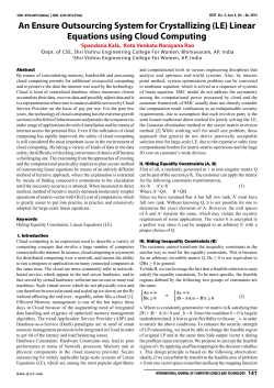 An Ensure Outsourcing System for Crystallizing (LE) Linear