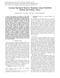 Assessing Map-Based Maneuver Hypotheses using Probabilistic