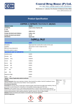 Cu(NO3)2.3H2O - CDH Fine Chemicals