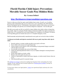 Movable Soccer Goals Pose Hidden Risks