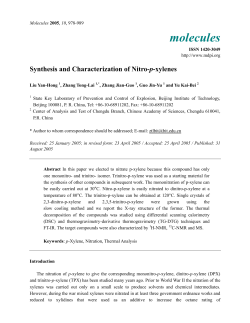 Synthesis and Characterization of Nitro-p