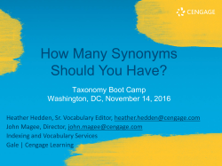 How Many Synonyms Should You Have?