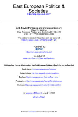 Societies East European Politics