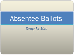 Absentee Ballots